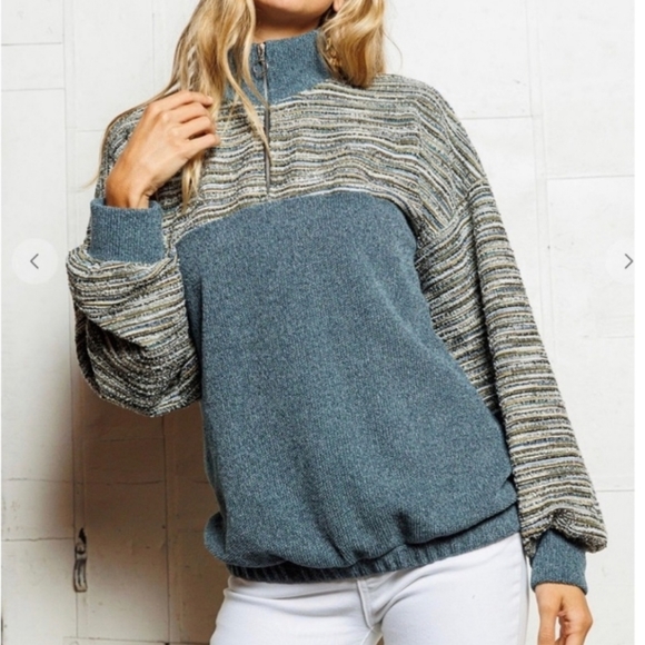 Fall Boho Multi-Color Sweatshirt Top ** read description - Picture 4 of 9